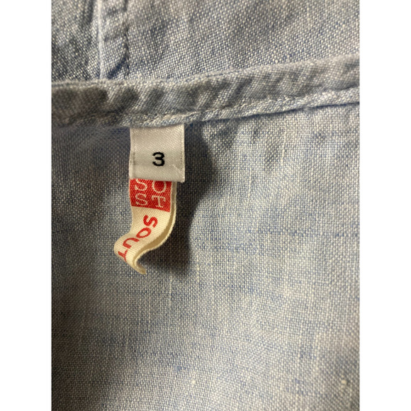 SOUTH STREET LINEN SOST Portland Maine Blue Lagenlook Tunic Beachy Coastal 3 XL - Picture 4 of 4
